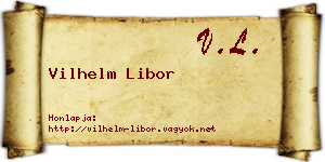Vilhelm Libor névjegykártya